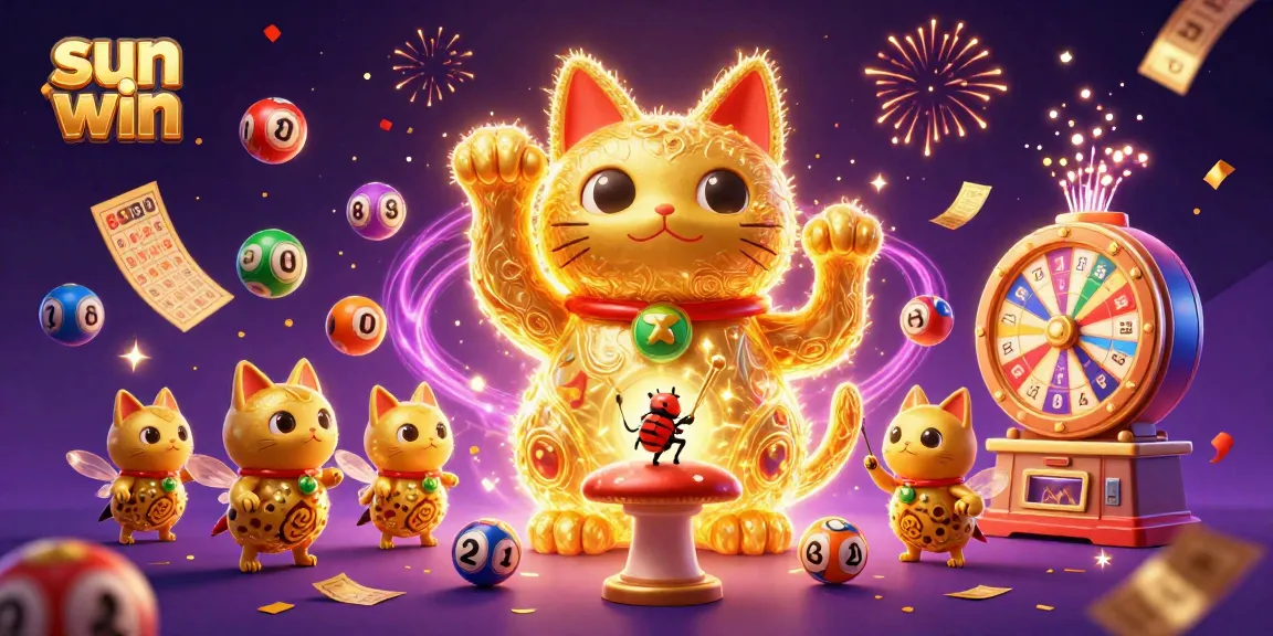 Experience the excitement of the sun win lottery with vibrant visuals and dynamic game elements.