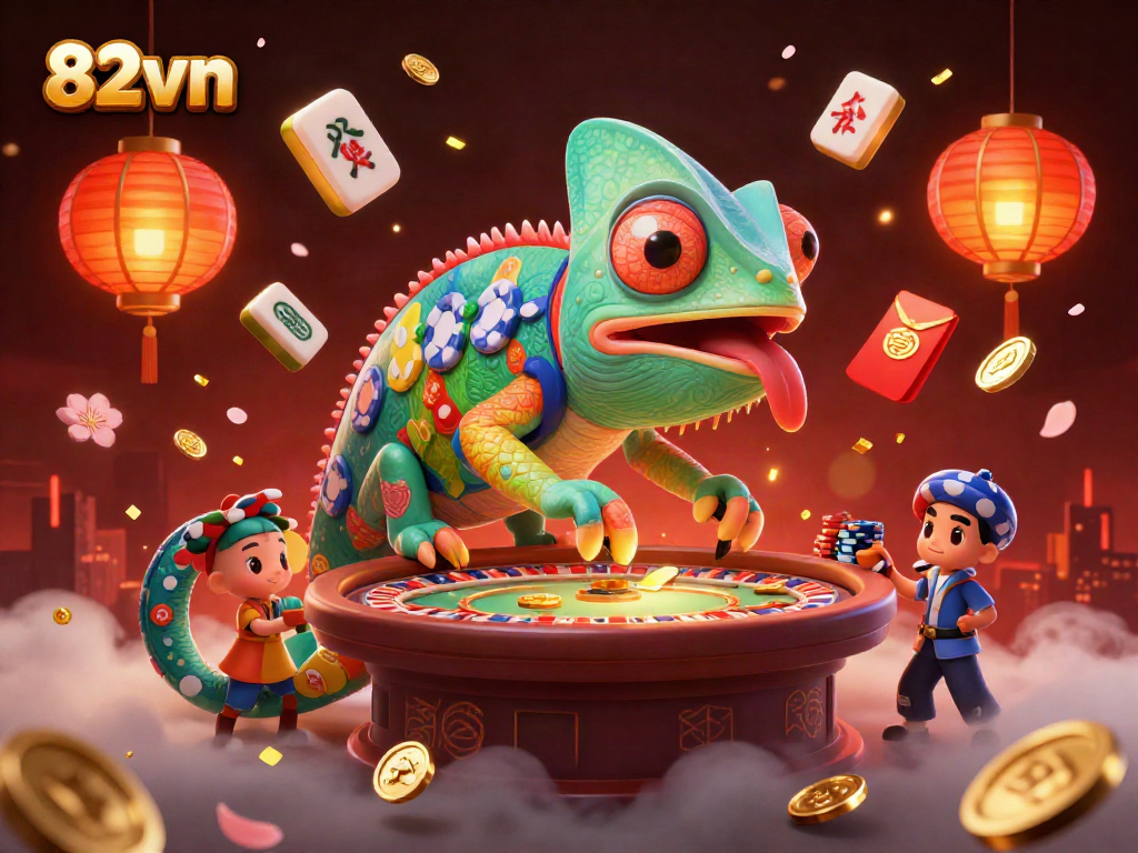 Experience thrilling gameplay at 82vn with vibrant casino characters and exciting elements.