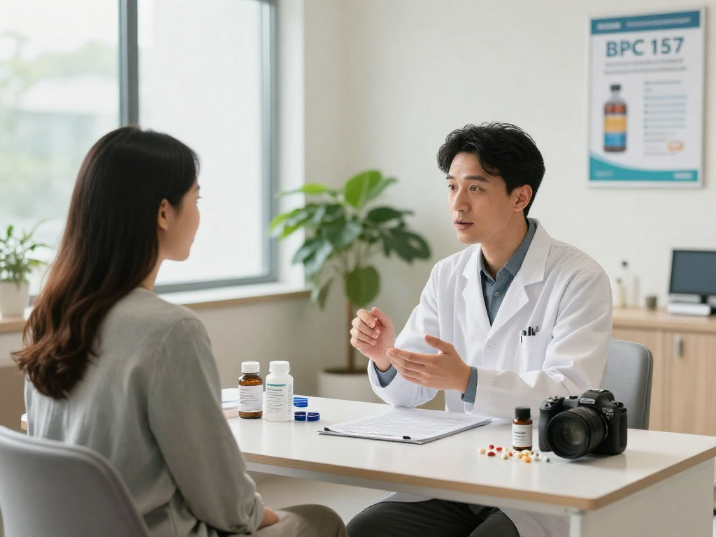 BPC 157 side effects discussion in a modern health facility.