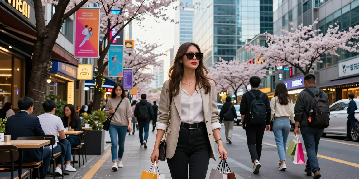 강남 세이렌의 유행을 반영한 패셔너블한 여성과 도시 생활