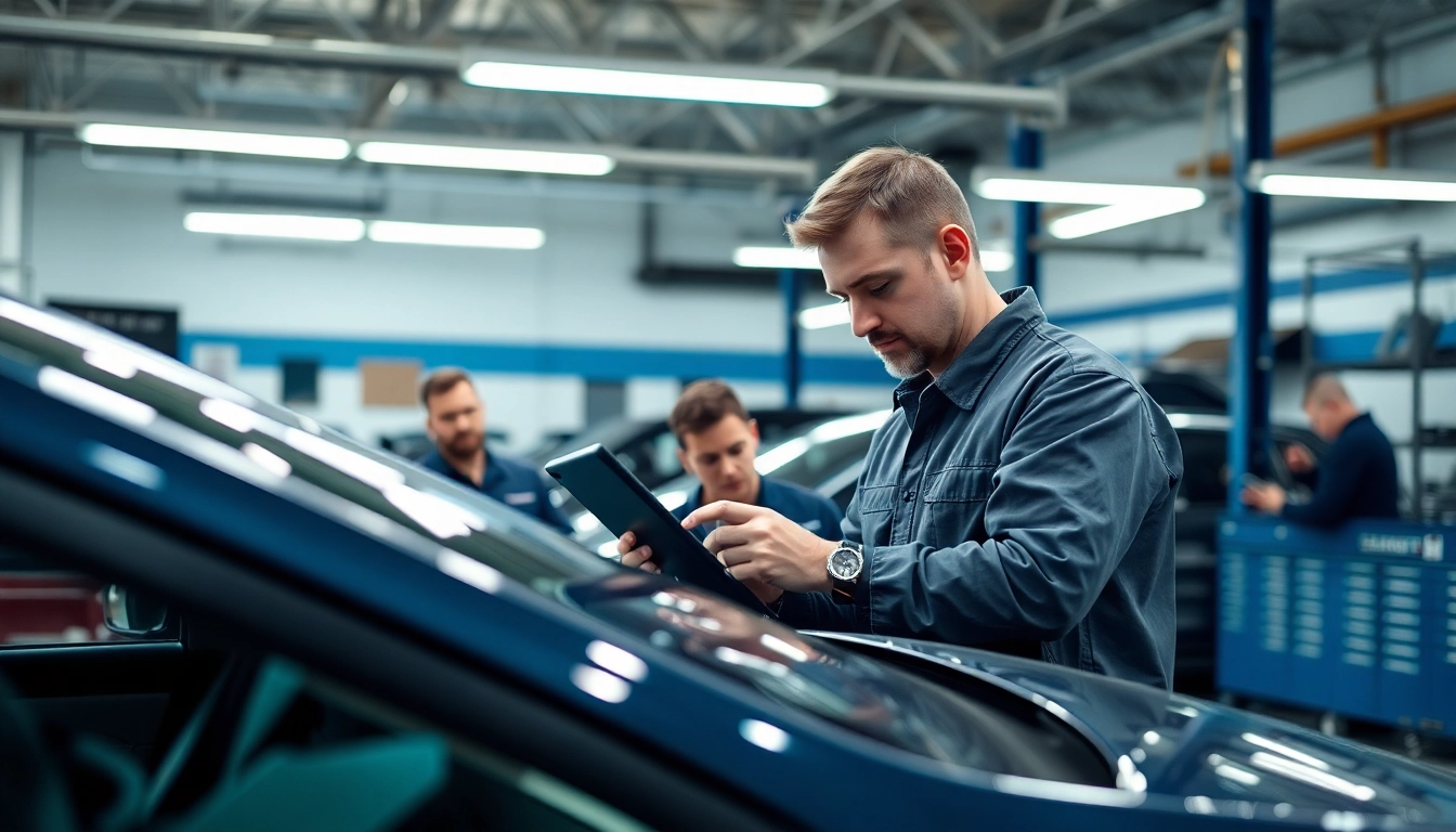Auto repair technicians at the best auto repair shop in Fargo ND demonstrating skill and teamwork in a well-equipped garage.