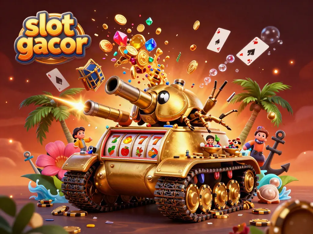 Inilah slot gacor yang menampilkan tank kumbang emas raksasa dan kasino mini di dalamnya.