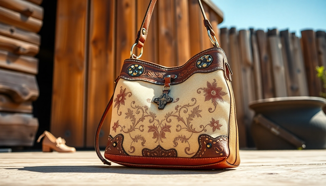 Style your wardrobe with a chic montana west purse featuring decorative elements and textured faux leather.