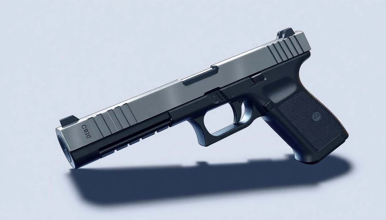 Showcasing the glock 17 mos slide, highlighting its sleek design and optic readiness.