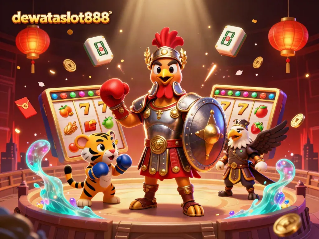Mainkan slot gacor di dewataslot888 dengan karakter unik dalam ilustrasi 3D yang menarik.