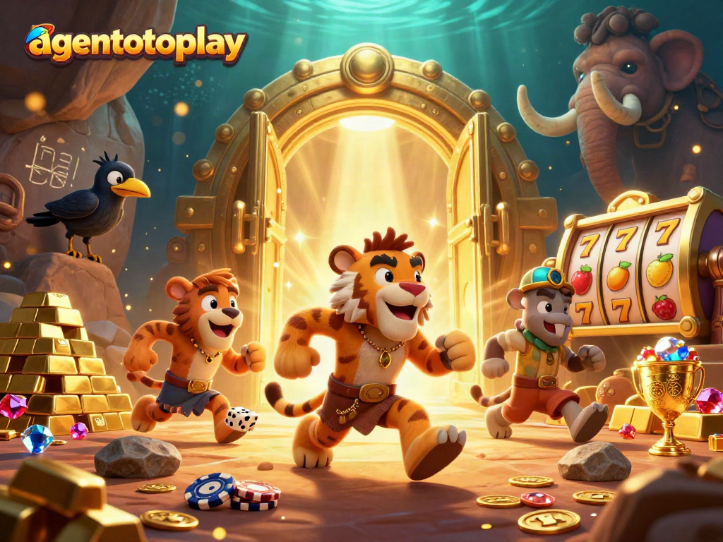 Experience thrilling gameplay in the agentotoplay casino featuring vibrant 3D characters and epic treasures.
