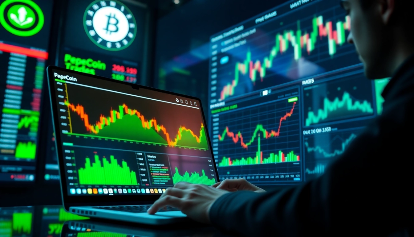 Analyseer de PepeCoin koers op pepecoin.nl met een aantrekkelijke handelsinterface.