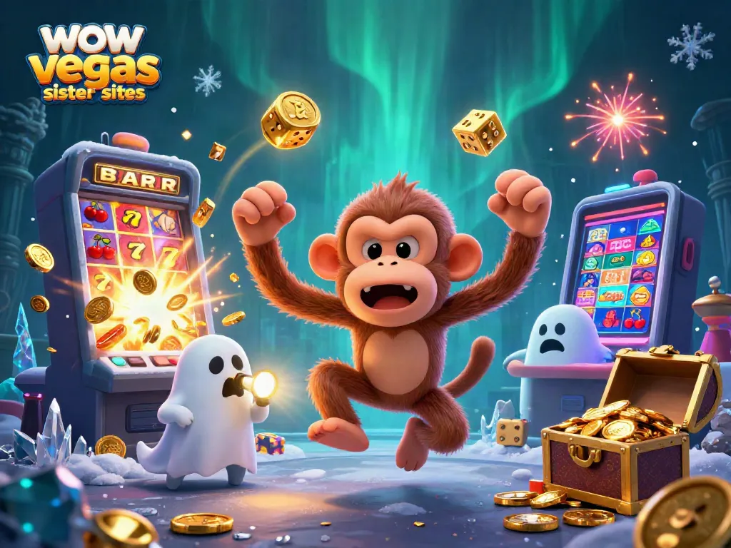 Experience thrilling gameplay at wow vegas sister sites with our friendly ghost-hunter and playful monkey!