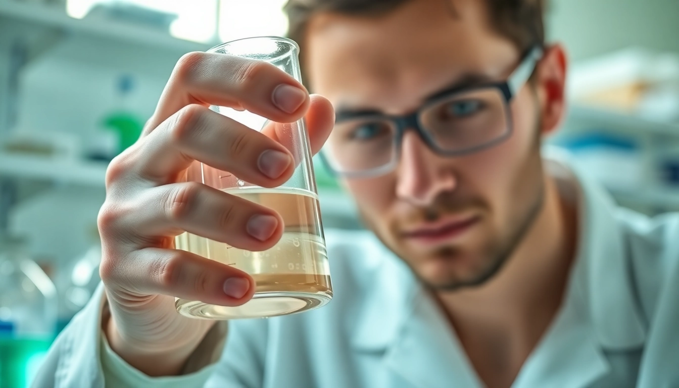 Analyzing DMSO com in a professional lab setting with clear solutions.