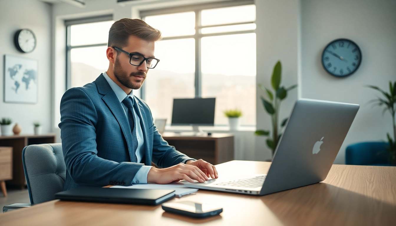 Boost productivity with AI scheduling for executives in a modern office setting.