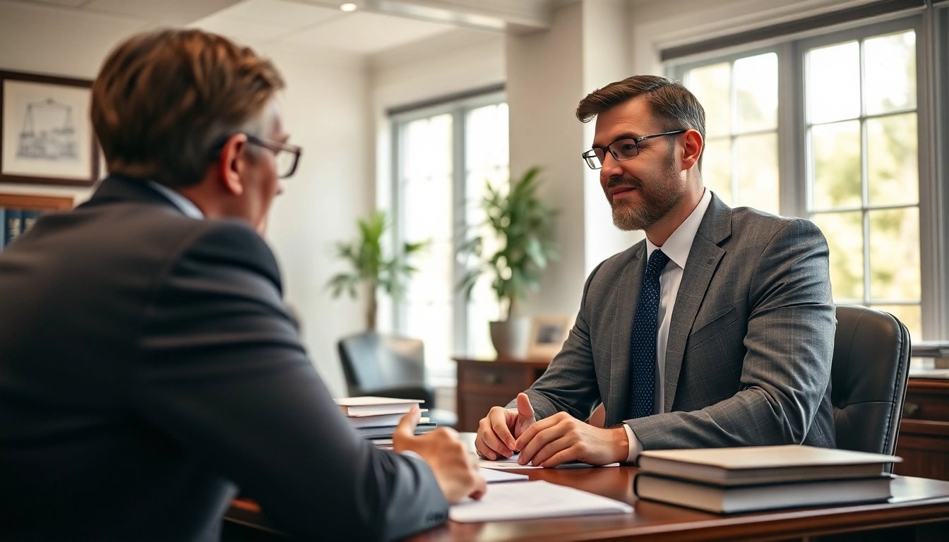 Engaging consultation with an Alpharetta Personal Injury Lawyer demonstrating professionalism and trust.