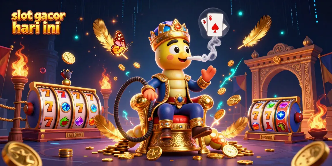 Experience the excitement of slot gacor hari ini with a captivating 3D casino illustration.