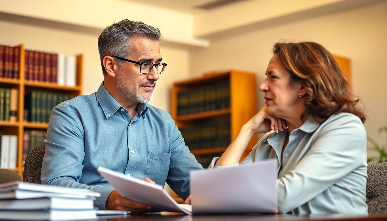 Houston Legal Malpractice Lawyer advising a client in a professional office environment.